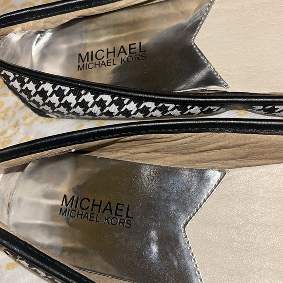 MICHAEL KORS (NWOB) Women’s Black & White Houndstooth Fulton Moc Loafers Size 9M - Picture 13 of 16